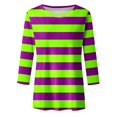 thumbnail image 4 of PMUYBHF T-Shirt Imprimé Joyeuses Fêtes Manches 3/4 Col Rond Blouse 4607 S, 4 of 5