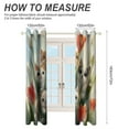 thumbnail image 2 of Boho Vintage Floral Window Curtains for Bedroom Colorful Printed Window Drapes Blackout Thermal Insulated Grommet Window Treatment 2 Panels Set, 2 of 5
