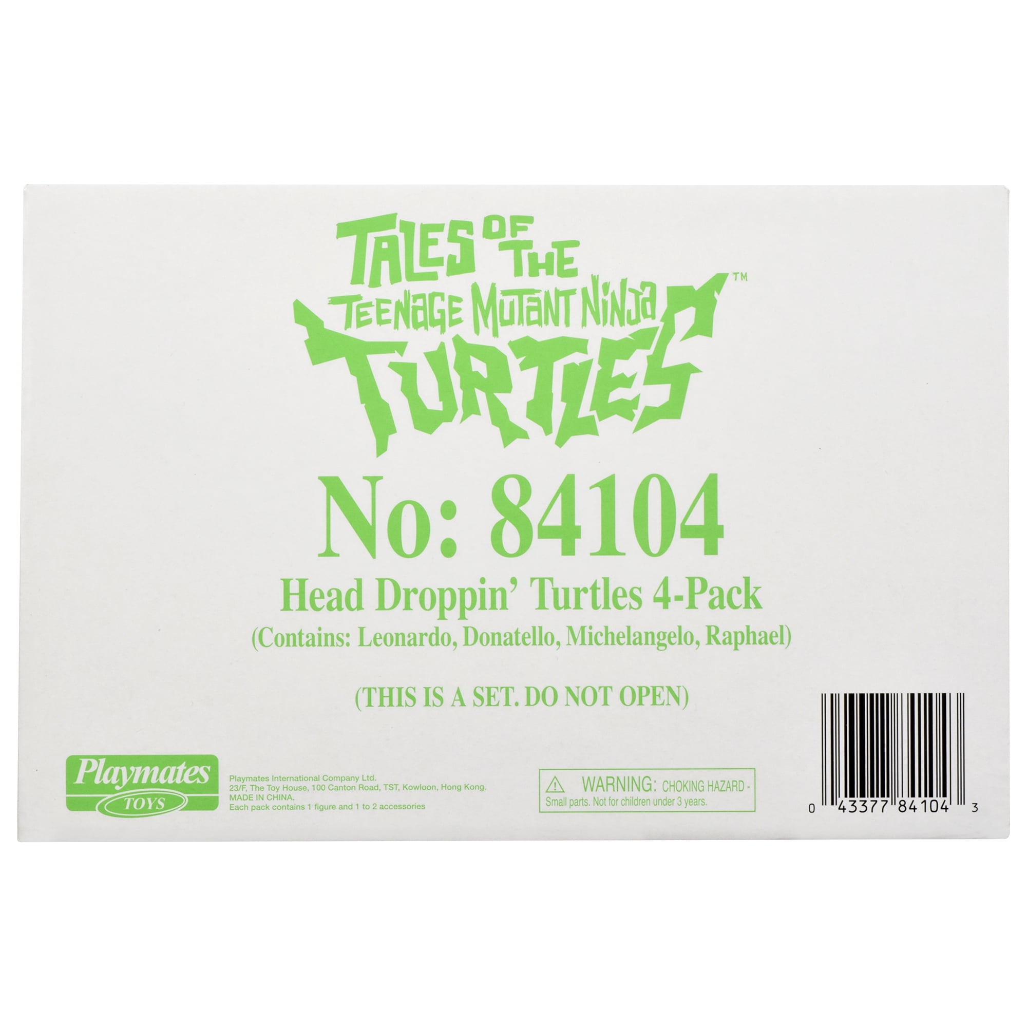 Tales of the Teenage Mutant Ninja Turtles: Head Droppin' Turtle Basic Figure 4-Pack by Playmates Toys
