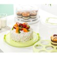 thumbnail image 4 of Cake Postre Cupcake Muffin Carrier Container Translúcido Domo Portátil Verde Sunnimix Recipiente de almacenamiento para el portador de pastel, 4 of 8