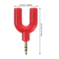 thumbnail image 2 of 6pcs U Shape 3.5mm Headphone Adapter Y Splitter 1 To 2 Headphone Splitter, 2 of 8