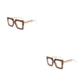 thumbnail image 2 of Sonducket Gafas de lectura con lentes antiazules, montura grande colgante a la moda, diseño cuadrado, gafas de lectura con bloqueo de aleación, Type2 NO2, 2 of 6