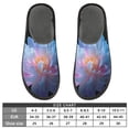 thumbnail image 5 of IAUYY Memory Foam House Slippers Suitable for Both Men and Women. Comfortable, Anti-Slip Plush Flat-Bottomed Slippers The Best Holiday Gift Large Blue Flowers, 5 of 9