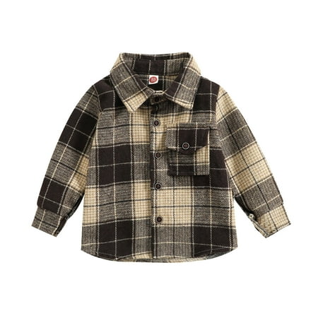 

Boys Lightweight Jacket Size 7 Children s Padded Coat Toddler Boys Long Sleeve Plaid Printed T Shirt Gentleman Tops Clothes Camouflage Coats for Boys