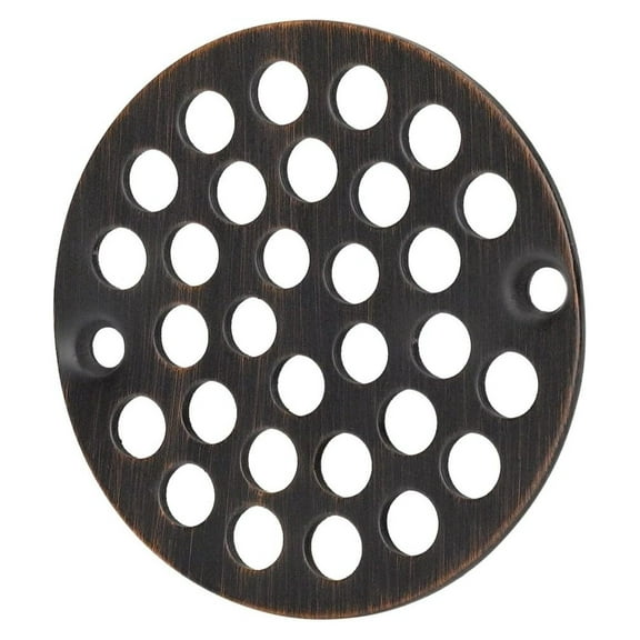 651816 Oil Rubbed Bronze Screw In Shower Drain Strainer - 4" Diameter