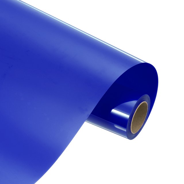 Uxcell Heat Transfer Vinyl Roll, 12" x 9.8ft HTV Iron on Transfer Vinyl for T-Shirts Craft Cutter Cutting Machine, Easy to Cut and Weed (Blue)