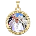 thumbnail image 3 of Picturesongold.Com "a Journey of Faith" Color Medal Religious Unisex Adult Necklace Pendant 1 inch Sterling Silver, 3 of 4