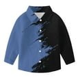 thumbnail image 7 of Mceream Boys Girls Print Color Block Shirts Casual Long Sleeve Button Down Party Shirts Tops Basic School Uniform Shirt Uniforme Escolar Para NiñOs 3-14 Years, 7 of 7