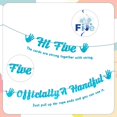 thumbnail image 3 of Banner decorativo de cumpleaños ITHKIRHO Hi Five 5th Birthday, 3 of 7