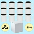 thumbnail image 2 of Mugsie 12 PACK 11 oz. Ceramic Mug - Two-Tone Sublimation Blank Mugs - BLACK Inner and WHITE Handle - Individually Packed in a, 2 of 2