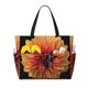 thumbnail image 1 of Fotbe Orange Dalia Bolsa de Viaje para Playa - Resistente al Agua, Bolsa Tote de Gran Capacidad y Ligera con 7 Bolsillos para Mujeres y Hombres, 1 of 7