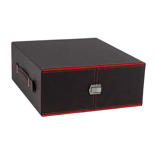 Estuche para baraja de cartas coleccionables, práctico y resistente, con protección para barajas de cartas. Rojo