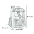thumbnail image 3 of Summer Special Savings Office Tools!Kyusrd Heavy Duty Clear Backpack Stadium Security Approved Mini Gym Drawstring Bag, 3 of 8