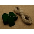 thumbnail image 1 of 100 Pcs Heart Punched Rectangular Hang Tag Wedding Favor Blank Tags with Free Natural Jute Twine - Colours Available, 1 of 7