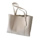 thumbnail image 2 of Bolso de mano de piel sintética para mujer, informal, moderno, ligero, para ir al trabajo Blanco, 2 of 9