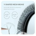 thumbnail image 3 of ANNAFRIS 4D YY Shape Eyelash Extensions Makeup Mesh Net Cross 0.07 C Curl 9mm 2D Y Shape Premade Fans Lash Extension Hand Woven Natural Soft Light Mink False Lashes (0.07 C, 9mm), 3 of 5