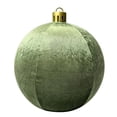 thumbnail image 2 of Clearance Large Velvet Christmas Ornament Ball, 24 Inch Inflatable PVC Xmas Decoration Ball with Gold Cap, Oversized Holiday Decor for Christmas Indoor Outdoor Party Display, 2 of 6