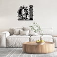 thumbnail image 4 of Fairy Roman Column Metal Wall Art Decor Black Wall Hanging Decor Silhouette Wall Art for Home Bedroom Living Room Garden Hotel Office Wall Christmas Festival Decoration Gift 10.79×11.77", 4 of 8