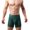 Green, variant on GigrtiJin Men's Quilted Pouch Boxer Briefs Solid Color Mid Rise Seamless Supportive Breathable Mesh Underpants