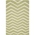thumbnail image 5 of SAFAVIEH Cambridge Leon Zig Zag Stripes Wool Runner Rug, Green/Ivory, 2'6" x 8', 5 of 6