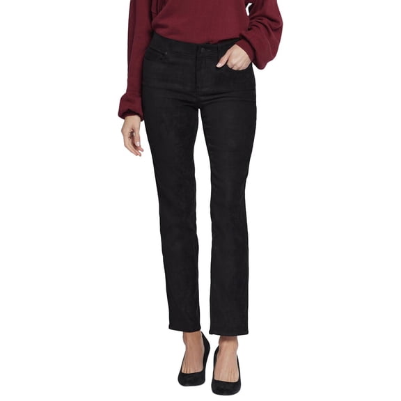 NYDJ womens Petite Sheri Black Slim Jean, 2P
