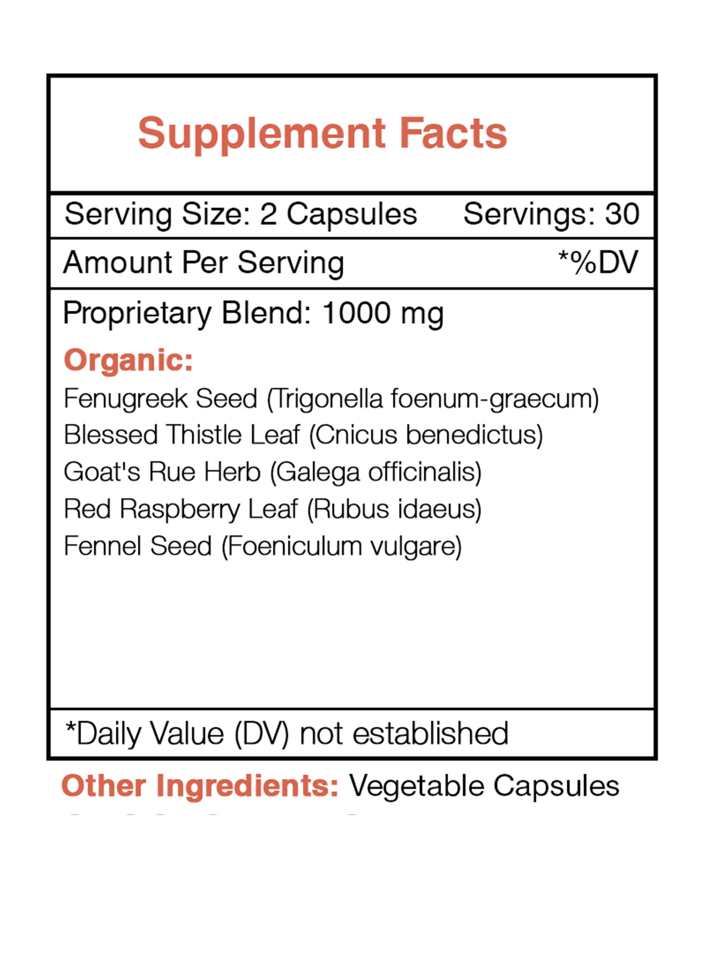 Secrets of the Tribe Lactation Secret Capsules Dietary Supplement, Natural Herb Blend, Made from Fenugreek, Blessed Thistle, Goat's Rue, Red Raspberry, Fennel Seed 60 Count