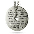 thumbnail image 2 of Women's Stainless Steel Air Force Mom Necklace-1 Cor 13:7-8 by Shields of Strength, 2 of 4