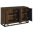 thumbnail image 3 of Ryatt 4-door Engineered Wood Accent Cabinet Dark Pine, 3 of 13