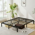 thumbnail image 4 of Maenizi Queen Bed Frame No Box Spring Needed 10 Inch Heavy Duty Metal Platform BedFrame Queen Size with Steel Slats, Easy Assembly, Black, 4 of 7