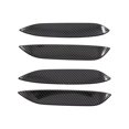 thumbnail image 4 of 4 cubiertas para manijas de puertas de coche, antiarañazos, pegatinas exteriores para coche. Fibra de carbono negra, 4 of 7
