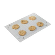 Grand Fusion Larger Leakproof Non-Stick Silicone Clear Baking Mat with Corners Snap Button