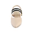 thumbnail image 2 of BLISSFUL STEP Women's Pointed Toe Slingback Pumps, 2 of 7