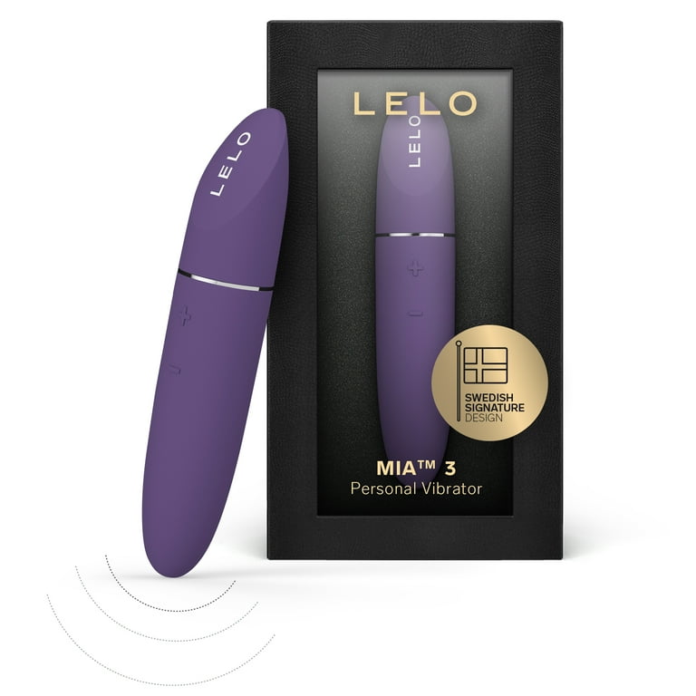 LELO Mia 3 Bullet Vibrator Mini Travel Size Clitoral Stimulator 8 Settings  Women Purple