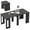 Black, variant on HOMCOM Foldable Table, Extendable Dining Table Seats up to 6 People