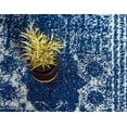 thumbnail image 5 of 9' x 12' Navy Blue and Ivory Transitional Rectangular Area Throw Rug, 5 of 9