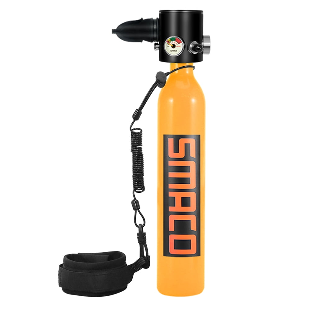 0.5L Oxygen Cylinder Air Tank with Lanyard Refill Adapter Snorkeling