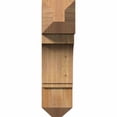 thumbnail image 2 of Ekena Millwork 6"W x 18"D x 22"H Imperial Craftsman Rough Sawn Bracket, Western Red Cedar, 2 of 13