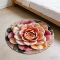 thumbnail image 4 of Huanglei 3D Floral Area Rug Non Slip Floor Mat For Living Room And Entryway, 4 of 6