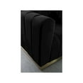 thumbnail image 5 of Meridian Furniture Marlon Black Velvet Sofa, 5 of 7