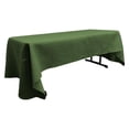 thumbnail image 1 of LA Linen TCBurlap60x126-GreenHunter Rectangular Dyed Natural Burlap Tablecloth, Hunter Green - 60 x 126 in., 1 of 1
