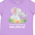 thumbnail image 4 of Inktastic I'll Never Forget That My Papa Loves Me with Cute Elephants Boys or Girls Toddler T-Shirt, 4 of 5
