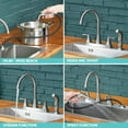 thumbnail image 5 of Kitchen Faucet with Sprayer, Brushed Nickel Stainless Steel, 3-Hole RV Utility Touch Kitchen Faucet with Side Sprayer,, 5 of 7