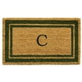 thumbnail image 4 of Sage Green Border Monogram Doormat (Letter A), 4 of 5