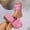 Pink, variant on Gspmoly Slides Women Sandals, Women's Fashion Casual Spring And Summer New Style Pleated Comfortable Fish Mouth Thick-Soled Sandals Shower Slides Black 38