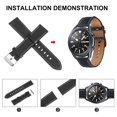 thumbnail image 3 of Smart Watch Band Genuine Leather Watch Strap Compatible For Galaxy Watch, 3 of 3