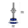 thumbnail image 2 of Worgeous Anti Theft 1Pack Mini Blue Alloy Hood Lock for Car Owners, 2 of 6