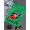 thumbnail image 3 of 25 April Anzac Day Shaped T-Shirt Women -Image by Shutterstock, Female Medium, 3 of 4
