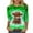 011 Green, variant on SEAOPEN Green Cute Cow Graphic Tees 3/4 Sleeve Shirts Crewneck Womens Tops Tshirts for Women X-Large (Women's S-3XL)