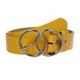 thumbnail image 2 of 1 1/2" Snap On Round Double Circle O-Ring Buckle With Leather Belt, 2 of 2