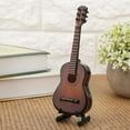 thumbnail image 2 of Modèle de Guitare Miniature Modèle de Guitare en Bois Miniature Guitare Modèle Mini Guitare Présentoir Compact et Léger, 2 of 8